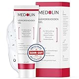 Medolin® Hämorrhoiden Gel - Gegen Schwellungen, Juckreiz, Schmerzen & Blutungen - Hämorrhoiden Salbe - Entzündungshemmend - Wissenschaftlich bestätigte Wirkung, 40 ml