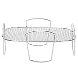 Grillrost, Edelstahl Pommes Frites Rack Ofen Kühlregal Halter Regal Kühlregal für Heimküche GrillBürsten-Schaber-Kombinationen