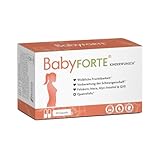 BabyFORTE Kinderwunsch Tabletten | vegan | Folsäure 800 μg, Quatrefolic, Maca, Inositol, Jod | 60 Kapseln | Schwangerschaftsvitamine