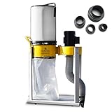BAMATO Absauganlage AB-1500CF inkl. Adapter Set und Feinstaubfilter, 230 V
