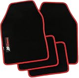 Autoteppich Universal 4-teilig rot Carbon Größe 0