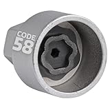 SW-Stahl 02384L-18 Felgenschloss Adapter 58 I geeignet für BMW I Felgenschlösser lösen I Radsicherung Felgenschloss Demontage Werkzeug I Felgenschloss Ausdreher I Felgensicherung Schlüssel