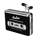 Reshow Tragbarer Kassettenspieler MP3-Audio-Musik über USB aufnehmen & Bandkassetten in MP3-Format konvertieren