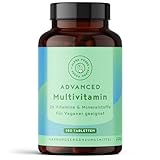 Multivitamin | 180 hochdosierte Tabletten | 26 wertvolle Mineralien und Vitamine A-Z | 6 Monate Vorrat | ohne unnötige Zusätze | Vegan | Alpha Foods