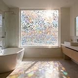 Fensterfolie Sonnenschutz 40 x 160 cm Selbstklebend, Hitzeschutz, Anti Uv, Sonnenschutz, Wiederverwendbar, Ohne Klebstoff Thermofolie Fenster Gegen Hitze für Zuhause, Halbmond