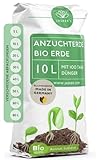 Anzuchterde Bio 10 L - Anzuchterde für Stecklinge - Als Gemüseerde & Tomatenerde für Gemüsejungpflanzen geeignet - Grow Erde - Anzuchterde für Samen - Aussaaterde - Saaterde - Aussaat Erde