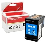 OBV Kompatible Druckerpatrone für HP 302XL ersetzt F6U68AE, für DeskJet 1110 2130 3630 3636 Envy 4520 4522 4524 4525 4527 4528 OfficeJet 3830 3831 3832 3833 3834 3835 4650 4654 5220 5230 5232