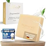 Natural Cilt Ziegenmilch Seife - 100% Naturseife - ohne bedenkliche Inhaltsstoffe - Zertifiziert - Handgemacht - Duschseife für alle Hauttypen - Duschgel - Naturkosmetik