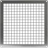 Repa Market 20 x 20 cm Verzinkter Stahl, Quadratisch, kriechkeller Lüftungsgitter – Einlassauslass-Belüftungsschutz – universeller Metall-Luftzufuhr-Abluftschutz – langlebiges Kanalgitter
