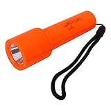 DMLENGOIN LED Unterwasser Fackel Lampe tragbare Tauch -Taschenlampen -Nachtfischerei im Freien Orangenabs Material im Freien