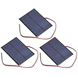 Estink Mini-Solarzellen-Panel, 3 Stück Polysilizium 5 V 1 W 200 MA 2 Mm -Solarpanel 100 X 70 und 30 cm Zellen Sonnenkollektor für Solarenergie, Heimwerker, Wissenschaftsprojekte,