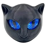 Ruyeiig Schwarze Katzen Dekoration,Katzenskulptur - Schmuckfigur Mitbringsel Deko Für Zimmer Garten Badezimmer Nachttisch Wohnaccessoire Wohnkultur Erwachsene