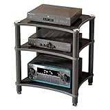 Mehrstöckiger Professioneller Verstärkerständer AV-Rack Konferenzraum-Geräteschrank Für Stereokomponenten Grammophon DVD Tonstudio Wohnzimmer(60 * 48 * 62cm(3Tier))