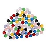 FRCOLOR 80 Stück Kleine Kugeln Murmeln Spielzeugmurmeln Kinderbälle Kinderzählbälle Puzzlespielbälle Kinderspielbälle Spielbälle Ersatzbälle Murmelbahn Spielkugeln Murmelkugeln
