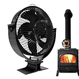 Holzofen-Ventilator, leiser Ofenventilator, Pelletofen-Ventilator, Wärmeumwälzungsventilator für Öfen, Ofenventilator mit Schutzabdeckung, Ventilator