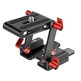 Neewer verbesserter Z Flex Neigekopf Z Stativkopf mit 4 Einstell-/Fixierknöpfen Schnellwechselplatte und Wasserwaage für Stativ-/DSLR-Kameras Camcorder Belastung bis zu 6,6 Pfund