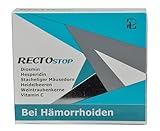 Rectostop, 30 Tabletten, zur Unterstützung bei Hämoriden, lindert Beschwerden, Hemoriden
