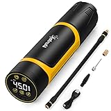 AstroAI Elektrische Luftpumpe 150PSI Tragbar Fahrradpumpe mit 4500mAh Akku LED-Licht Luftkompressor Reifenpumpe für E-Bike, Fahrrad, Auto，Motorrad, Basketball, E-Scooter Als Powerbank
