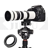 JINTU 420-800mm Super-Telezoom-Objektiv Manueller Fokus Teleobjektiv EF Objektiv für Canon EOS Rebel T8i T7i T7 T6 T6s T6i T3i T2i SL3 SL2 4000D 60D 70D 2000D 4000D D3100 D5600 D5500 D5200 D3200 D90