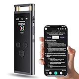 64GB KI Digitales Diktiergerät mit Playback - Aufnahmegerät mit ChatGPT 4o zum Transkribieren und Zusammenfassen, One-Touch-Aufnahme, Rauschunterdrückung,102 Sprachen, für Vortrag/Interviews/Klassen