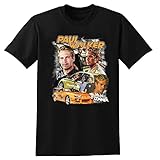 Paul Walker T-Shirt Black Shirt Men's Top Tee 3XL