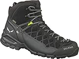 Salewa MS Alp Trainer Mid Gore-TEX Herren Trekking- & Wanderstiefel, Schwarz (Black/Black), 41 EU