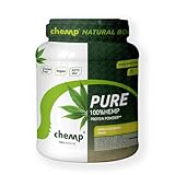 Chemp Pure 100% Hanf Protein Pulver Vanille - Proteinpulver Vegan - Glutenfrei - Ohne Soja | 30 x Portionen - 1020g - Vanilla Ice Cream - Mit Süßungsmittel