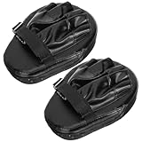 YARNOW 2 Stücke Fokus Handpratzen Boxausrüstung mit 5 Finger Halterung Gebogene Schlagpolster aus Hochdichtem Material für Karate Muay Thai Taekwondo Kampfsport Training