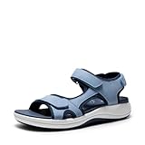 DREAM PAIRS Damen Freizeitsandalen Leichtes EVA-Fußbett & rutschfeste TPR-Sohle Verstellbare Riemen für optimalen Halt,Size 40.5,Marine,DWUMST2503