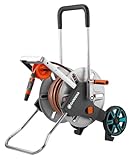 Gardena CleverRoll M Easy Metall Set: Schlauchwagen mit 60 m Kapazität, sehr standfest, stabile Schlauchführung, inkl. 25m Schlauch (18547-20)