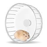 Bucatstate Hamsterrad, 14cm Laufrad Hamster Leise Hamster Spielzeug Transparent für Totoro Mouse Eichhörnchen Chinchillas Kleintier Haustier