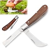 Okuliermesser Gartenmesser: Klappbar Okuliermesser, Gesamtlänge: 16,5 cm, Veredelungsmesser mit 2 Klingen, Multifunktionale Gartenmesser zum Pfropfen,Beschneiden, Reparieren von Unkrautbüschen