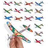 XIKTTK 24 Stück Styroporflieger Kinder, Styropor Flugzeug Kinder, Flugzeug Styropor, Styropor Flugzeuge Für Kinder, Wurfgleiter, Flieger Styropor Kinder, Flugzeug Spielzeug