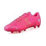 Vizari Zodiac JR FG Fussballschuhe Kinder - Stollenschuhe Outdoor Fußballschuhe für Jungen & Mädchen - Rosa, Größe 28