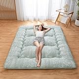 Aigbiot Japanische Futon-Matratze, Isomatte, faltbar, Dicke Tatami-Matte, aufrollbare Matratze, Schlafsaal, Matratzenauflage Bodenliege Kissen Bett