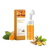 Turmeric Face Wash, Facial Cleanser - Tiefenreinigendes Gesichtsreinigung mit Kurkuma für Klare und Strahlende Haut, Beruhigende Reinigung für Empfindliche und Unreine Haut (1)