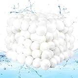 MOKHT Filterbälle Pool - 1400G Filterbälle für Sandfilteranlagen, Filterball 1400g Ersetzen 50KG Filtersand, Filterballs für Sandfilteranlage Schwimmbad, Filterpumpe, Poolreinigung Zubehör