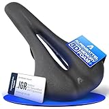 Alpensattel 3.0 Race+ Leistungsstarker und komfortabler Fahrradsattel für Damen und Herren - Ergonomischer Sportsattel | Entlastet Wirbelsäule & unteren Rücken | 3D Memory Foam+