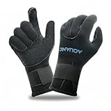 nitescuba Neopren Tauchhandschuhe 3mm Neopren Handschuhe für Herren und Damen Anti-Rutsch Wärmender Tauchhandschuhe mit verstellbarem Taillengurt für Schnorcheln Kajakfahren Paddeln (S)