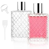 SMYJDMM Parfümzerstäuber, 2 Stück Portable Sprühflasche Reise Parfümzerstäuber für Damen und Herren, 100 ml Parfümzerstäuber Nachfüllbar mit Pipetten und Trichter Für Parfüm Reisen Kosmetik