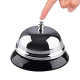 Tischglocke,Bell,Glocke,Klingel,Tischklingel,Rezeptionsklingel mit Knackigem Klingeln,Aus Edelstahl Gefertigt Stark und Langlebig,Weihnachten Handwerk Glocke,für Restaurants,Hotels,Bars,Schule