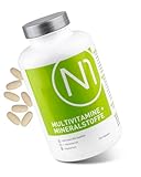 N1 Multivitamin Tabletten hochdosiert - Alle Vitamine + Mineralien - 365 Tabl. Jahresvorrat - vegetarisch - Nahrungsergänzungsmittel