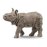 schleich 14860 Panzernashorn Baby, ab 3 Jahren, WILD LIFE - Spielfigur, 7 x 2 x 5 cm