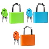 Vorhängeschloss Mini Kofferschloss Gepäckschloss mit Schlüssel Sicherheitsschloss Koffer Schlösser Reiseschloss Suitcase Locks für Koffer Schränke Schließfächer Spinde