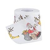 Spritumn Home Weihnachtsmann-Toilettenpapier-Papier, Weihnachtsdekoration, Seidenpapier (A)