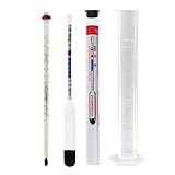 Thermometer World – Hydrometer, Thermometer und 100 ml Reagenzglas – Zubehör für die Wein- und Bierherstellung
