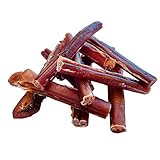TOP Dog Ochsenziemer Hund 10 Stück 12 cm - Ochsenziemer für Hunde - 100% natürlich ohne Zusatzstoffe - Langer Kauspaß für Hunde - Beruhigender Beschäftigungsnack mit Zahnpflege