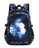Lmwzh schulrucksack jungen rucksack teenager schultasche jungen schulranzen 5 klasse Wasserdicht und leicht school bag (Blau)
