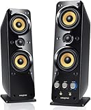Creative GigaWorks T40 Series II - 2.0 Lautsprechersystem (Hi-Fi, Stereo/AUX-IN, Line-IN/16W RMS) schwarz