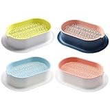 Lurrose Katzengras Pflanzkasten 4 Stück Automatisiertes Katzenminze Pflanzgefäß Rechteckige Pflanzbox für Hauskatzen Kita Hydroponik